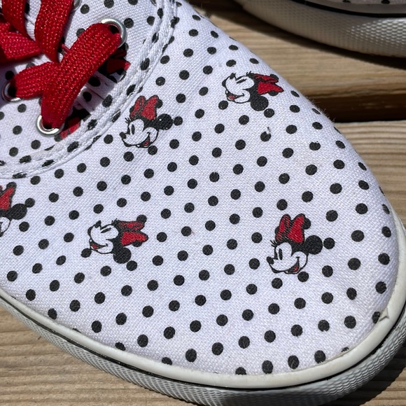 DISNEY Minnie Mouse Poka Dot Sneakers Size 10 - Picture 4 of 11